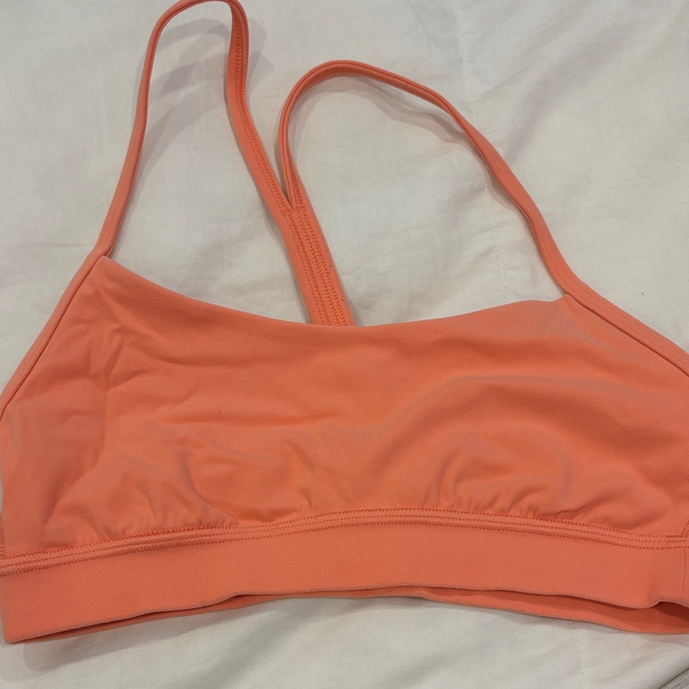 Lululemon Athletica Vibrant Orange Sports Bra